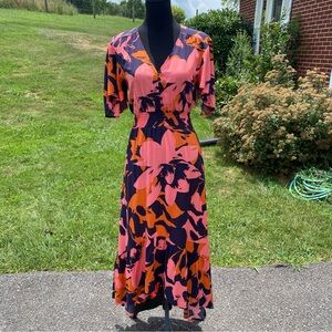 Anthropologie’s Abel the Label ATL Floral Hi Low BOHO Clare Dress X-Small NWT